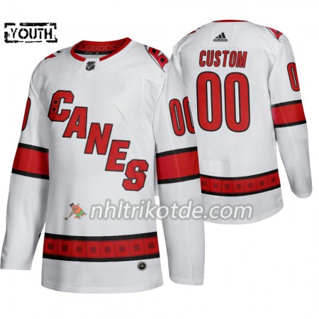 Carolina Hurricanes Trikot Custom Adidas 2019-2020 Weiß Authentic - Kinder